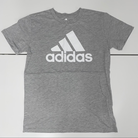 ADIDAS LIGHT GREY CASUAL T SHIRT - Picture 2 of 5